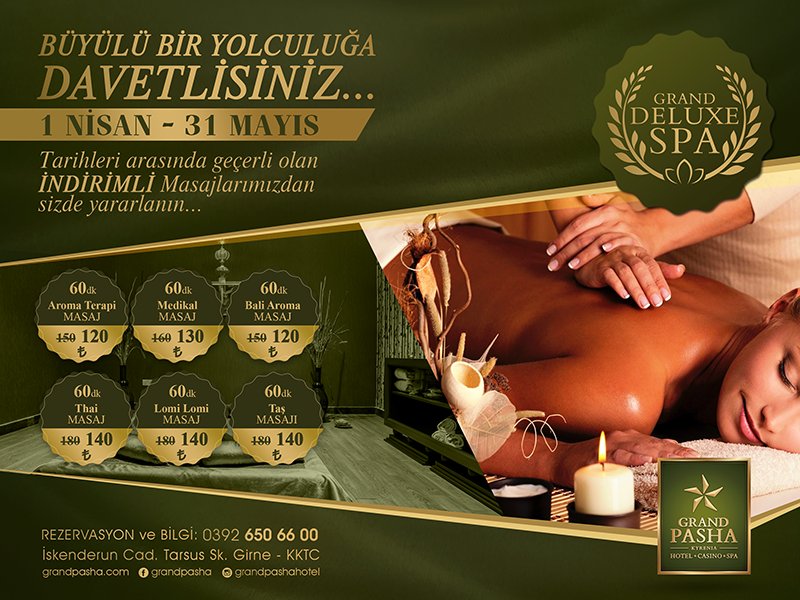 GrandPashaHotel's tweet photo. Grand Deluxe Spa’da büyülü bir yolculuğa davetlisiniz. Üstelik masaj seçeneklerimizden 31 Mayıs’a kadar indirimli fiyatlarla.. https://t.co/yLyPmQ1jV4