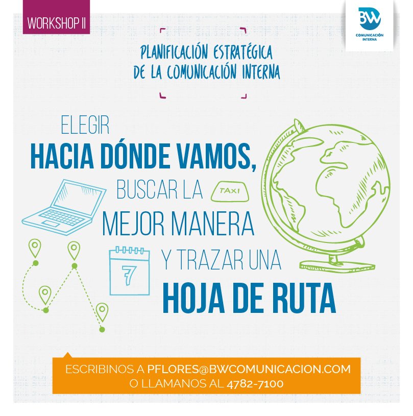BWcomint's tweet photo. Este jueves 20-4 #PabloFaga dictará el 2º #workshop del #PICI2017 sobre #Planificación de la #ComunicaciónInterna https://t.co/ceKbxzxRh2 https://t.co/KCyqen7ahs