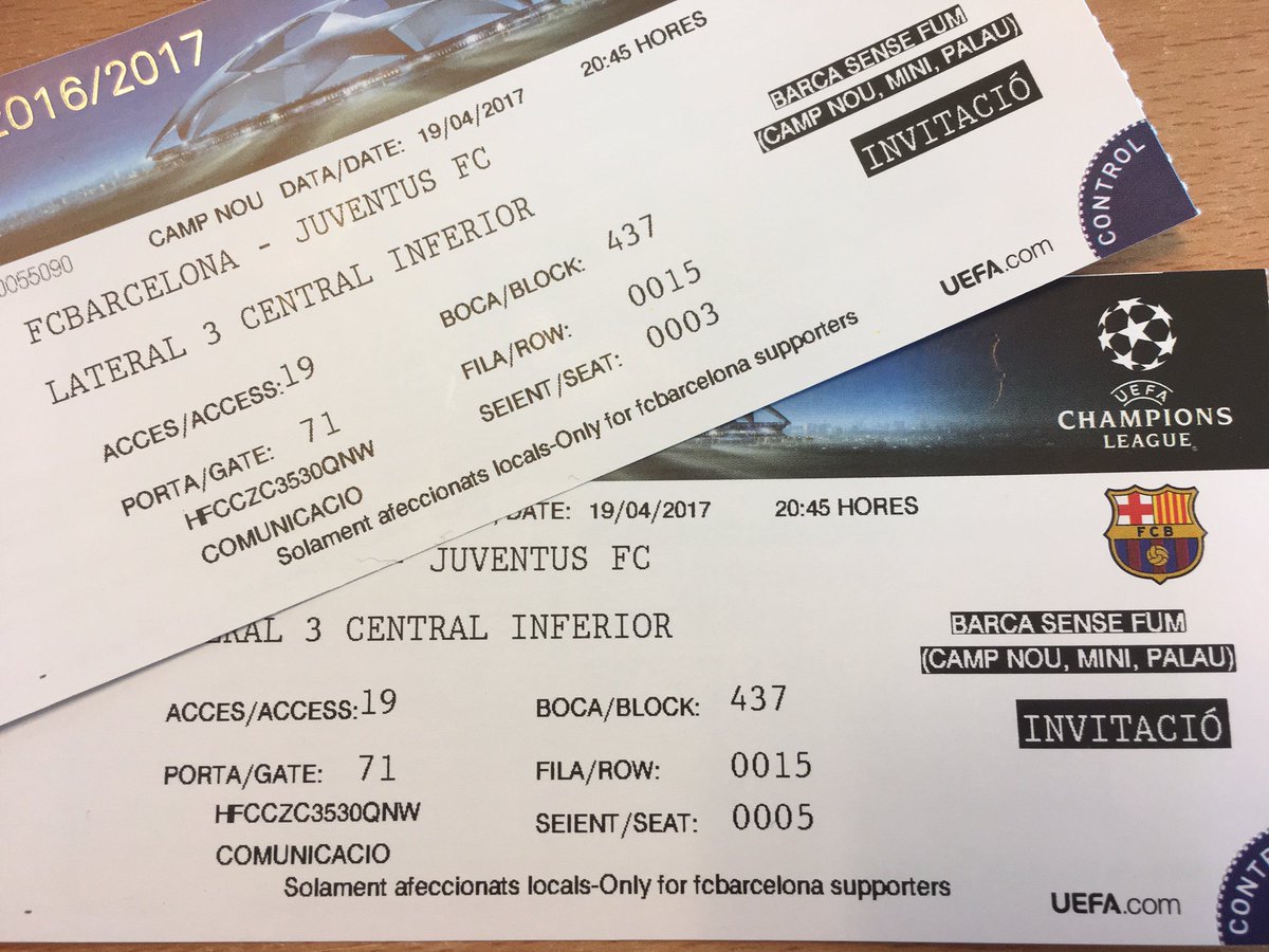 🎁🔵🔴 Confies en una segona remuntada?Busquem convençuts,et busquem a tu. RT i FW. 2 entrades per al Barça–Juve.Avui, a les 21h, el guanyador!