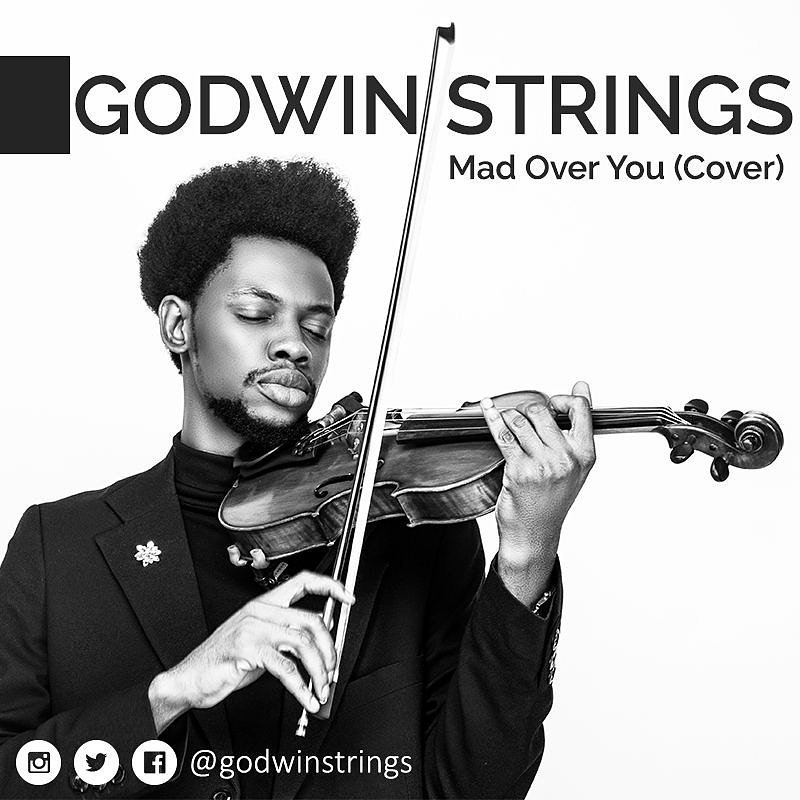 .@Godwinstringstakeson@Runtown's #MadOverYou with his violin! at 4pm!  #GodwinStrings#ViolinCover#Runtown#Violinist #Violin #Music #Lagos
