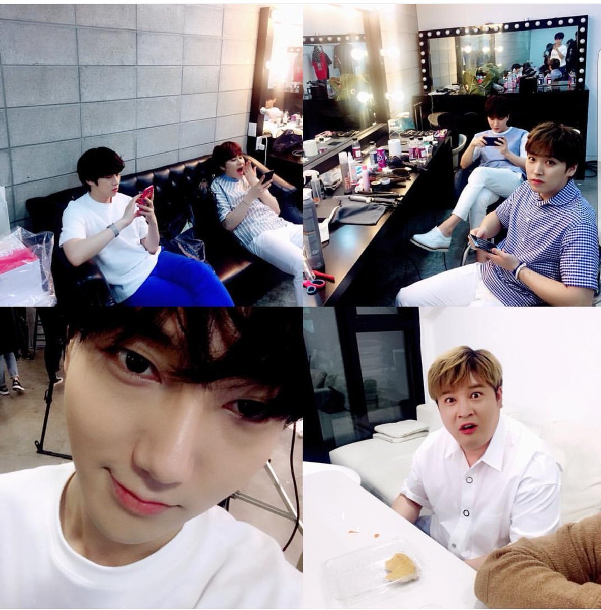 YesungMorocco's tweet photo. Shindong's comment: Pork on a spring day #ShowerRainOnSpringDay hwaiting!!
Yesung : Dong Guri Dong Dong Dong ^^!! https://t.co/Qy6Qp1Z45A