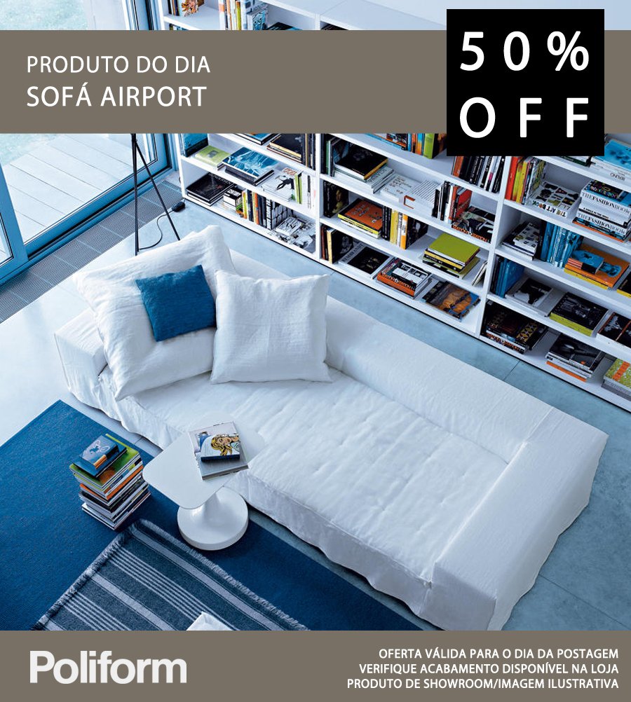casualmoveis's tweet photo. Sof�� Airport, design de Paola Navone, 50% OFF! (31) 3654-9284. #showroom #produtododia #casualmoveisbh #casualmov… https://t.co/88J92lHzQK