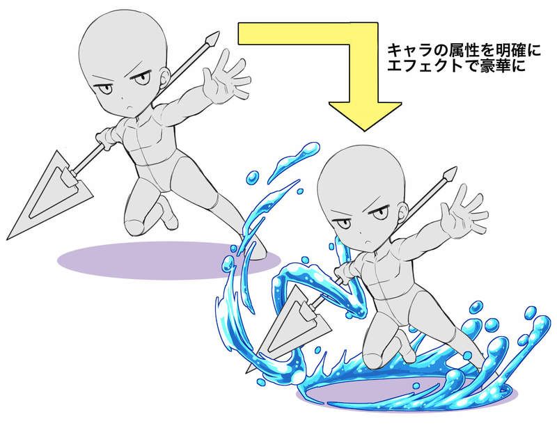 いちあっぷ Pa Twitter よく出る エフェクトの描き方 通常レイヤーで描ける Sd ちびキャライラストに頻出するエフェクトの描き方 いちあっぷ T Co Ws4iudoimw 絵が上手くなる記事はコレ