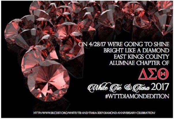 On April 28, 2017, we’re going to shine bright like a
diamond!  Buy your tickets at whitetieandtiara10.eventbrite.com!
 #EKCDST #WTTDIAMONDEDITION