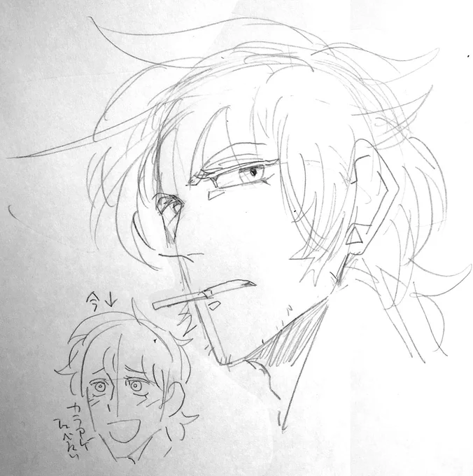 ロナルドのほんとに初期のころはヒゲとモミアゲがあった 