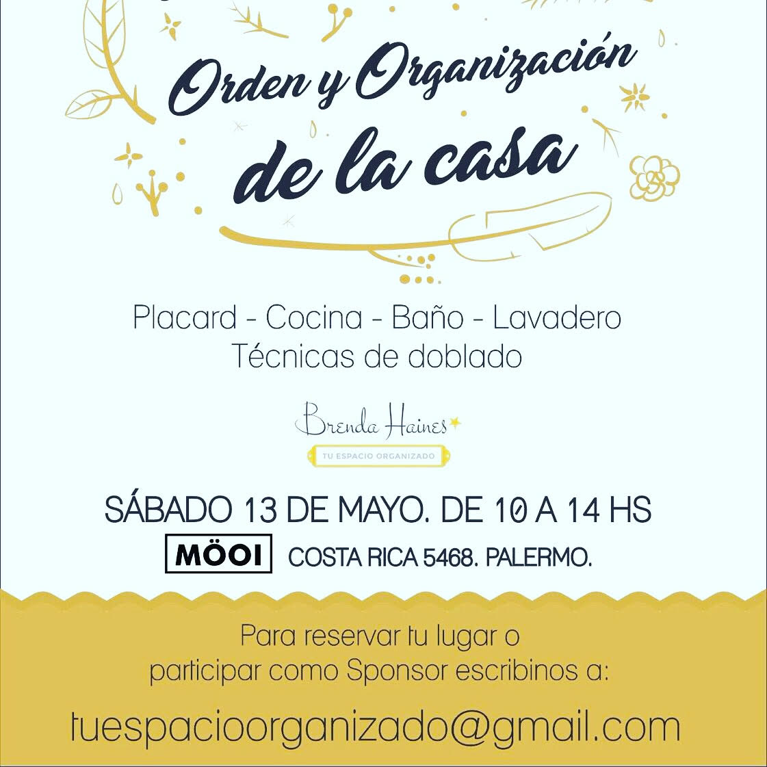 Amantes de orden >> No se pierdan el workshop que dará <a href="/tuespacioorgani/">Brenda Haines</a> en Mayo! 😍😍😍