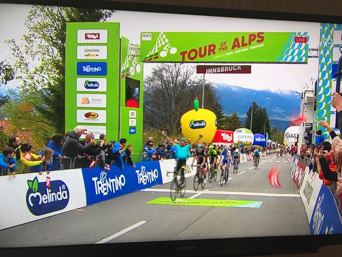 Powerful &amp; Persistent!The victory of <a href="/MicheleScarponi/">Michele Scarponi</a> at stage 1 #TotA #AstanaProteam #argon18