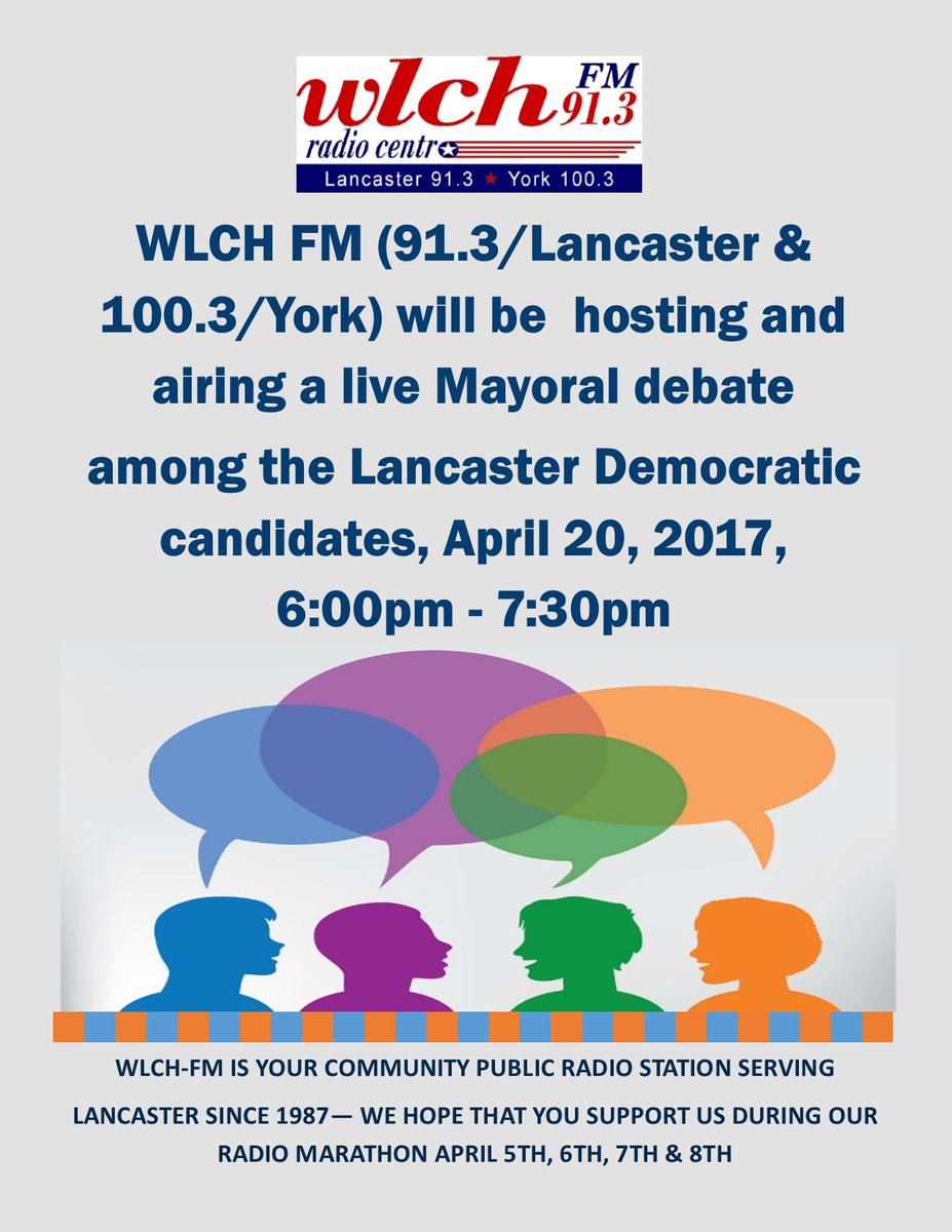 wlchradio's tweet photo. Get the chance to talk to our candidates! what are your concerns or questions? tweet us on April 20th 6pm and hear it live on WLCH radio! https://t.co/FgDKL88MCP