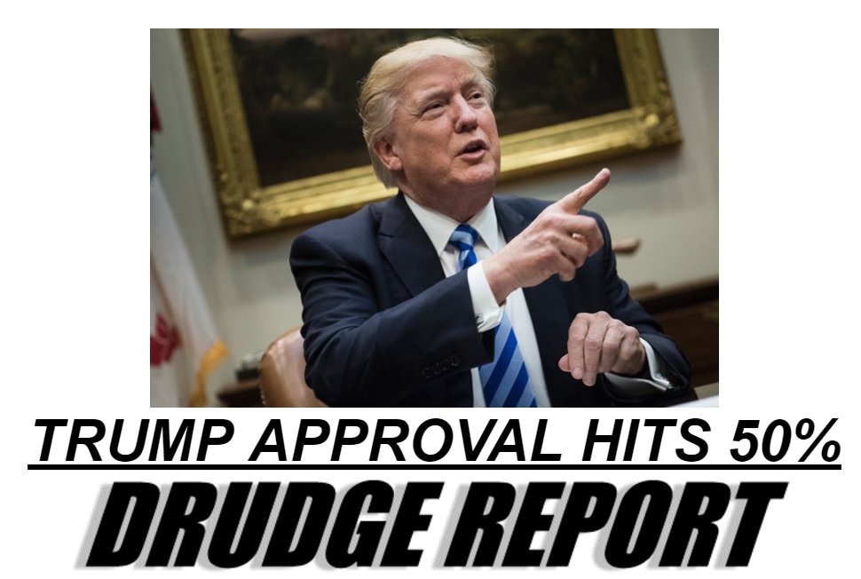 martucci_peter's tweet image. President Trump approval hits 50%
#MAGA #AmericFirst
drudgereport.com