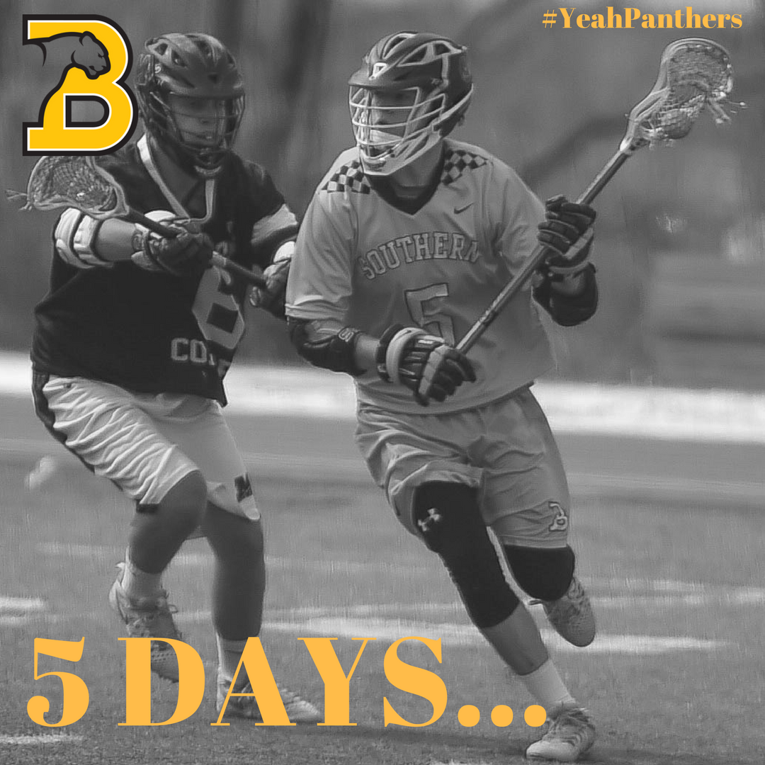 BSCsports's tweet photo. Only 5 days until the @bscmlacrosse SAA Championships begin! #YeahPanthers https://t.co/i4a0cEqoH7