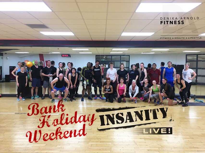 DenikaArnold's tweet image. 1 class down.. 2 to go!
@FF_Basildon sweating out chocolate this #bankholidaymonday in #InsanityLIVE. @BeachbodyUK #DAFitness #eastermonday