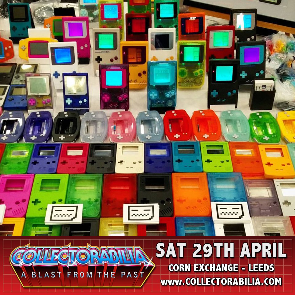 RetEvents's tweet image. #gameboy fans! There will be loads of modded consoles, spare parts and games on sale at the #collectorabilia #nintendo #leeds