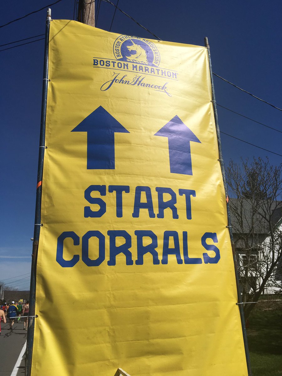 Wertli's tweet photo. Finally! There is one way only! Bring on the storm!! #happycamper reaching for a #sixthstar @bostonmarathon @WMMajors https://t.co/ZQ07JOx0XL