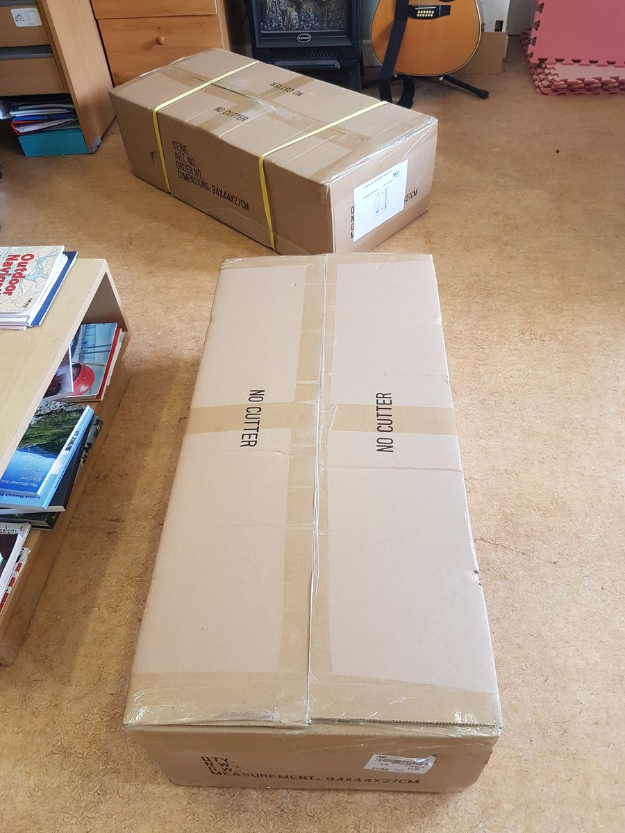 WetandHigh's tweet photo. Just got back from a week working away and found some boxes in the lounge. Thanks @FB_Paddleboards for our new SUPs. https://t.co/v4Z3NH4tXw