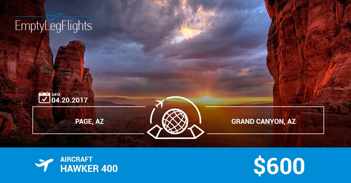 EmptyLegSearch's tweet image. #jet #arizona #Page #AZ #USA #Canyon #America #GrandCanyon #PrivateJet #Jets #Travel #Aircraft #plane #businessjet emptylegflights.info/flights/276