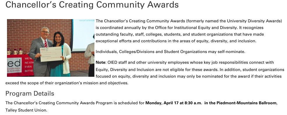 NELA_NCSU's tweet photo. Congratulations to Dr. Lance Fusarelli on his nomination for the Chancellor's Creating Community Award! Read more: https://t.co/pjugR9k4PF https://t.co/zIQ2usCC3T