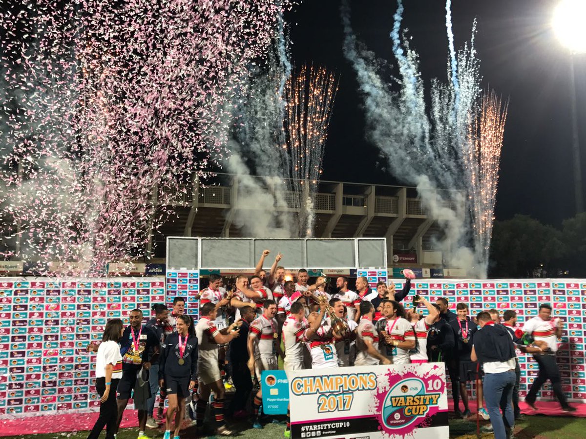 varsitycup's tweet photo. The 2017 #VarsityCup Champions...FNB @TuksSport! https://t.co/63xXBEK43s