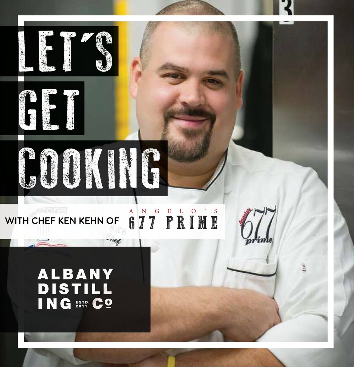 APRIL 25! Angelo's 677 Prime's Chef Ken Kehn &amp; The Albany Distilling Company Cooking Class!! Food &amp; Cocktails 🥃🍖🥖: mazzonehospitality.com/classes