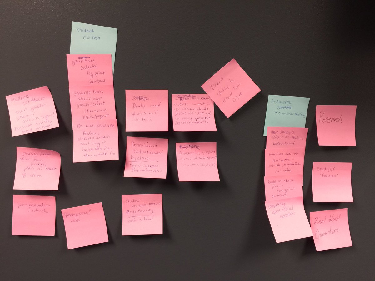 katrinamwehr's tweet photo. Iterating on the idea of courses that embrace failure with start up week design thinking workshop! #psustartupweek https://t.co/d3dSUVOc6x