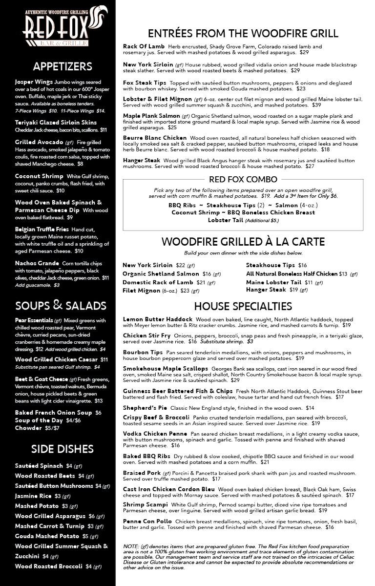 RedFoxBarGrille's tweet photo. Updated menu!
Make reservations right off our web site: https://t.co/9Qp51gmEYP and try it out. https://t.co/FKjBz6Xhgd