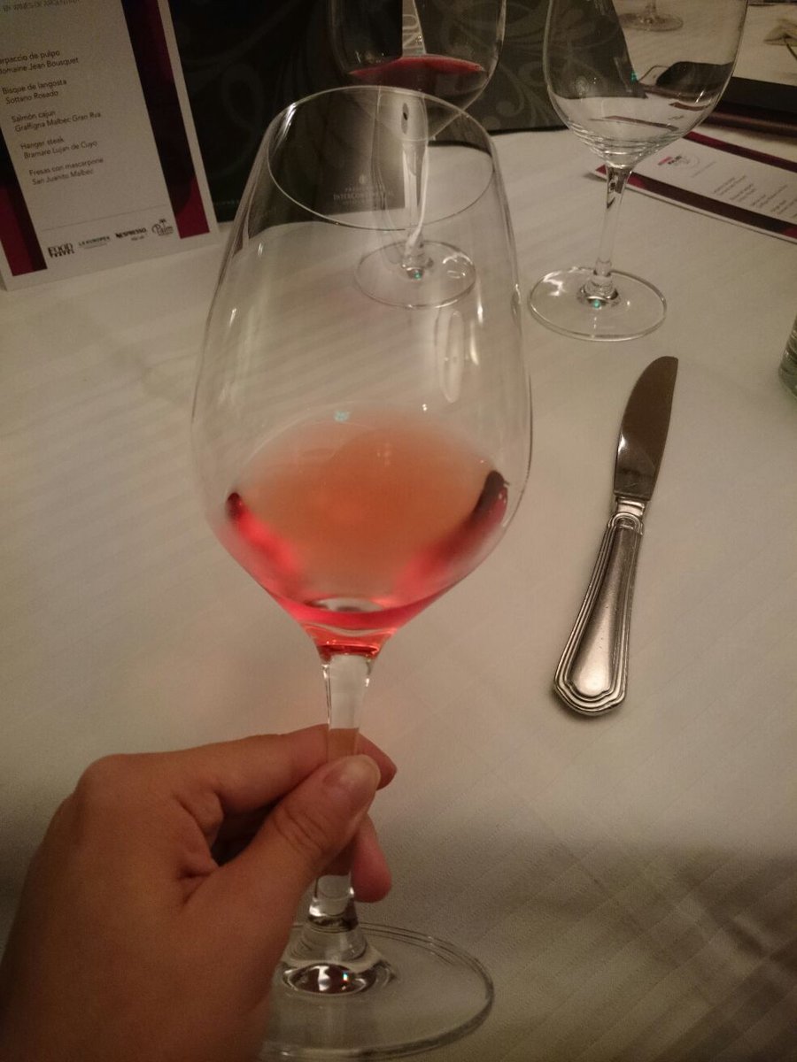 FoodandTravelMX's tweet photo. Festejamos el #MalbecWorldDay junto a @LaEuropeaMexico en @ThePalmSantaFe Comenzamos con Sottano Rosado, de color coral y notas cítricas https://t.co/PVvn9RoEtL