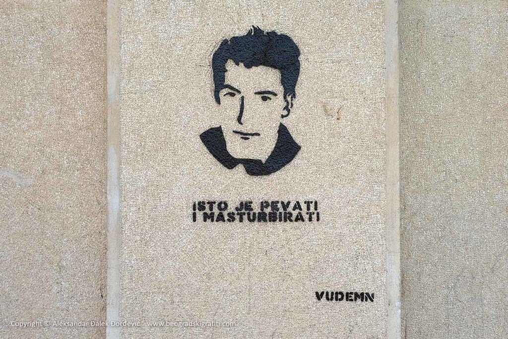 BGgrafiti's tweet photo. Isto je pevati i masturbirati / VUDEMN / 2017 https://t.co/wTzr0S9vB0 #BeogradskiGrafiti #StreetArt #Graffiti #Beograd #Belgr… https://t.co/q2a9Yh4EiI