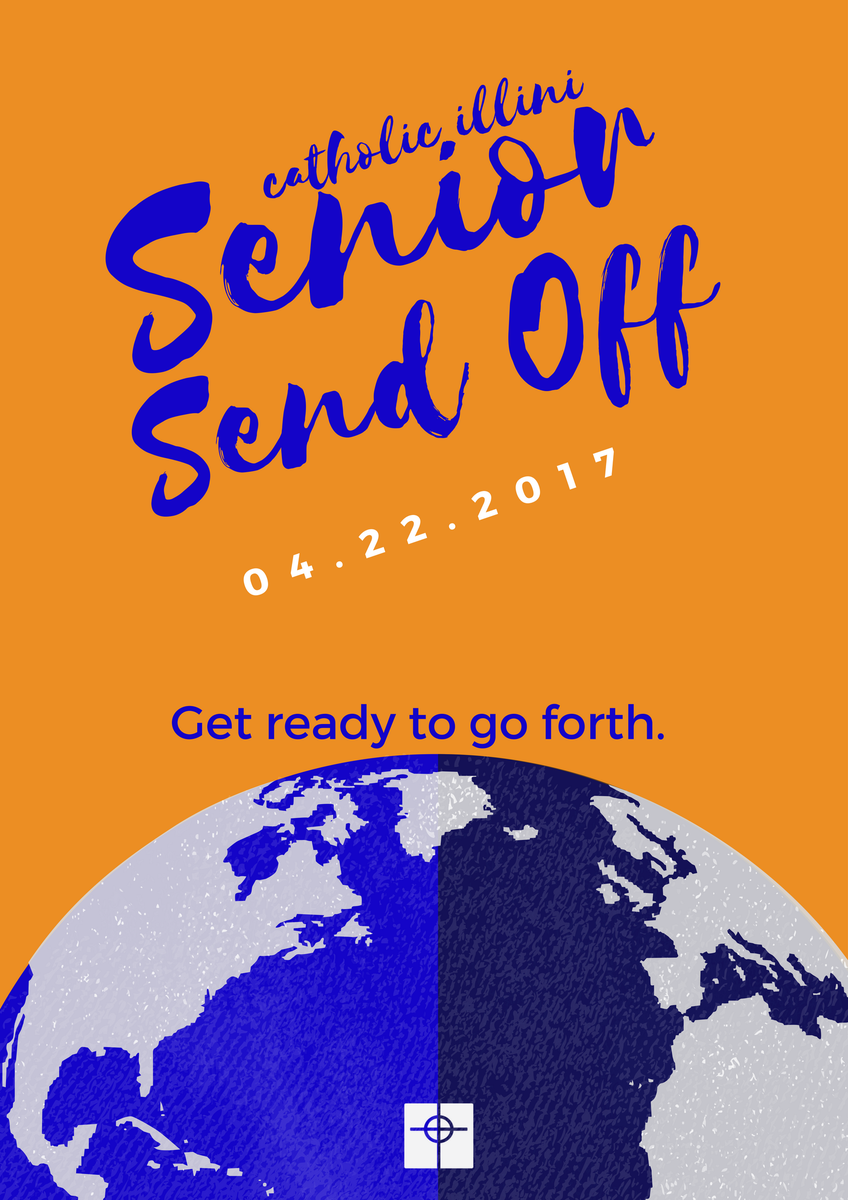 CatholicIllini's tweet photo. Seniors! Get ready to go forth at Senior Send Off this Saturday (4/22)! Details &amp; RSVP at: https://t.co/0z4uXRzGpz https://t.co/hlKuoxNG7a