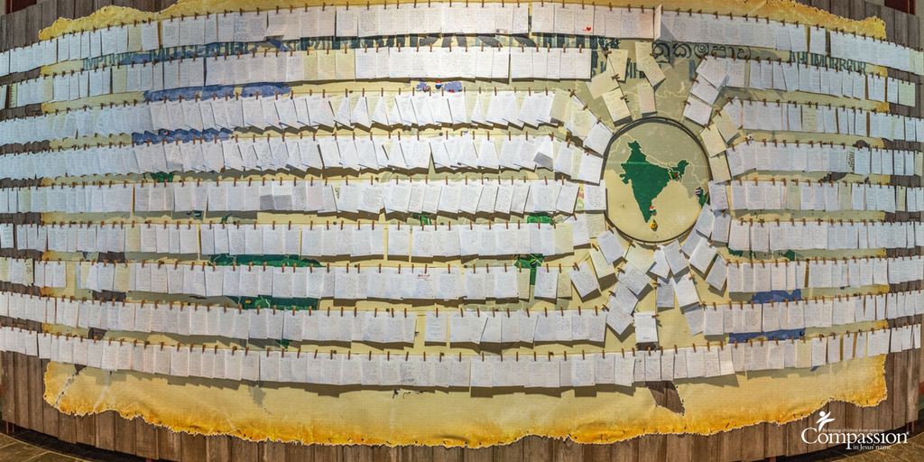 compassion's tweet photo. We have a #prayer wall to remind us to keep India close to our hearts. We encourage you to continue praying with us. https://t.co/SkPC5ugKpH https://t.co/ab7Ba35yUi