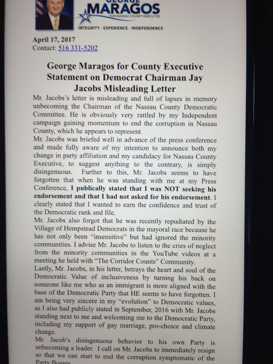 BrodskyRobert's tweet image. And now @NCComptroller returns fire. Calls @JayJacobs28 letter &quot;misleading&quot; and calls for chairman&apos;s resignation #primaryfun