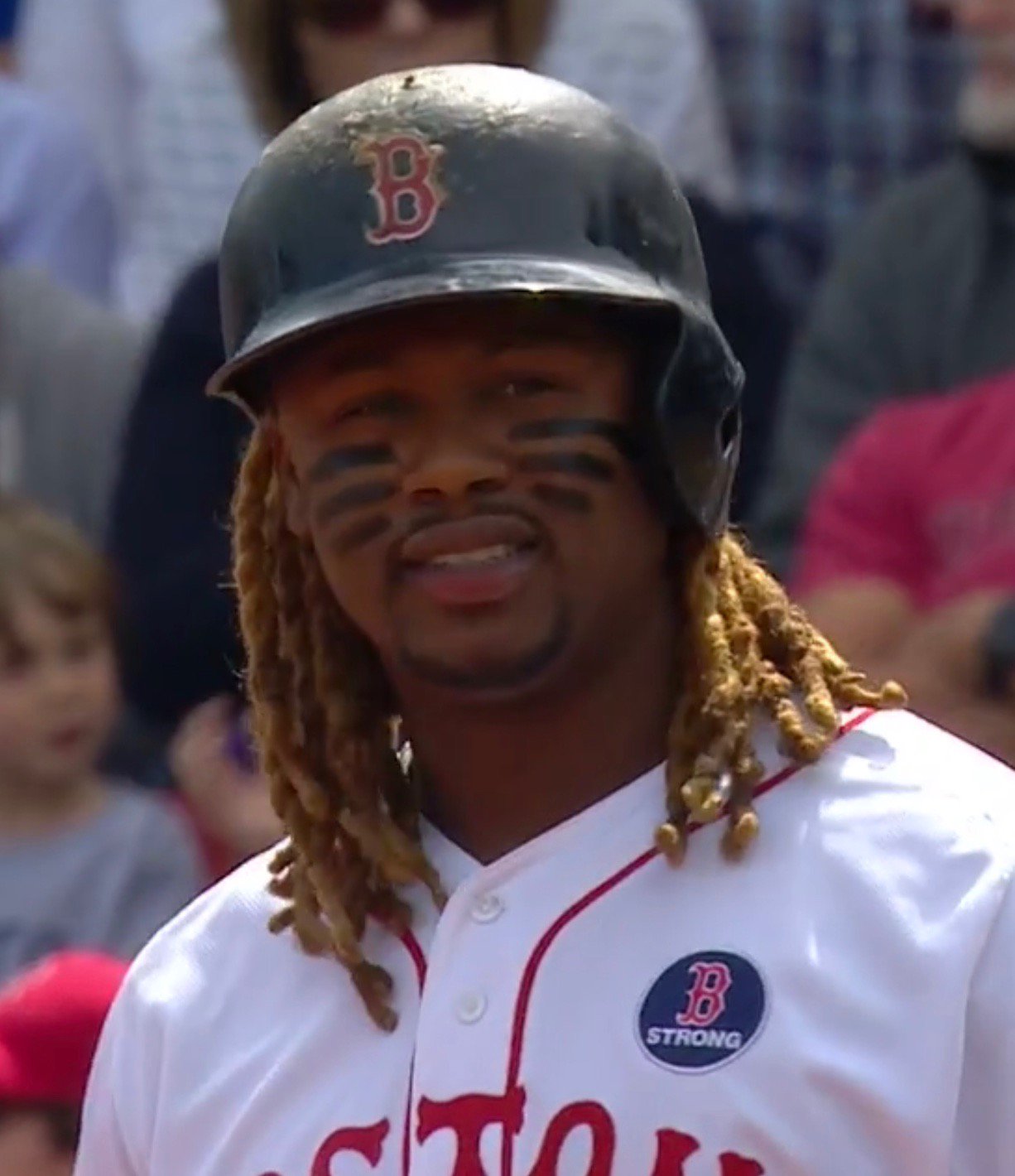 Paul Lukas on X: Hanley Ramirez going with whiskers-style eye black today.   / X