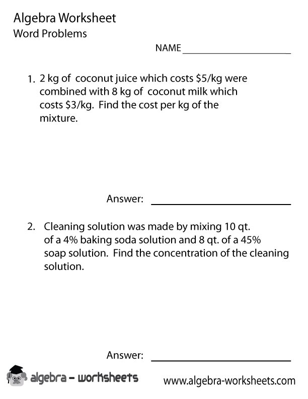 Algebra Worksheets Algebrasheets Twitter