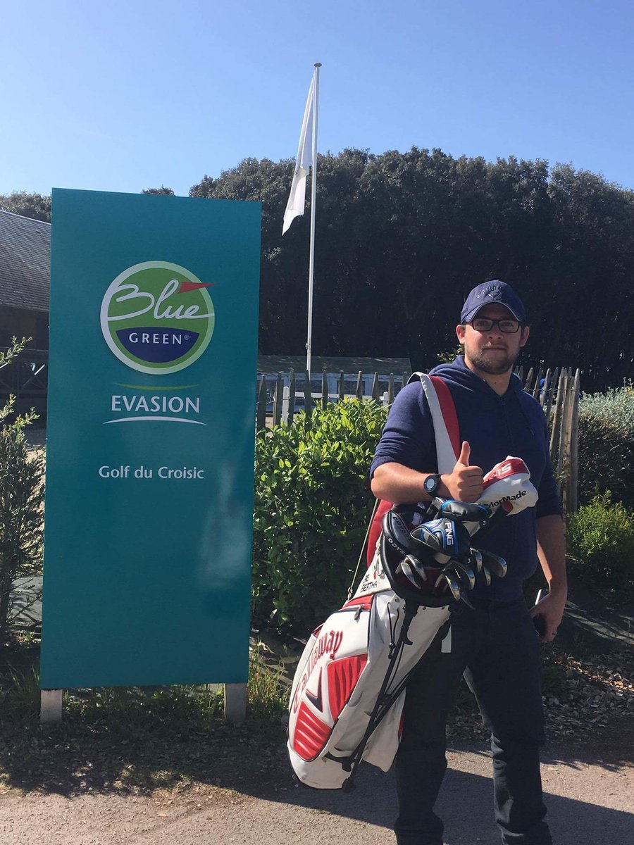 Thibrunning's tweet photo. Week-end Golf ! #GolfsBlueGreen #GolfTrotters #GolfduCroisic https://t.co/4FVeurID8X
