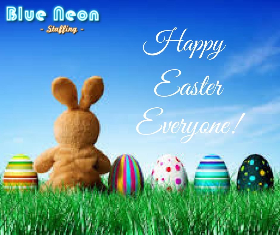 blueneonstaff's tweet photo. Happy Easter :) #promostaff #blueneonstaffing https://t.co/bTH0H3P1g6