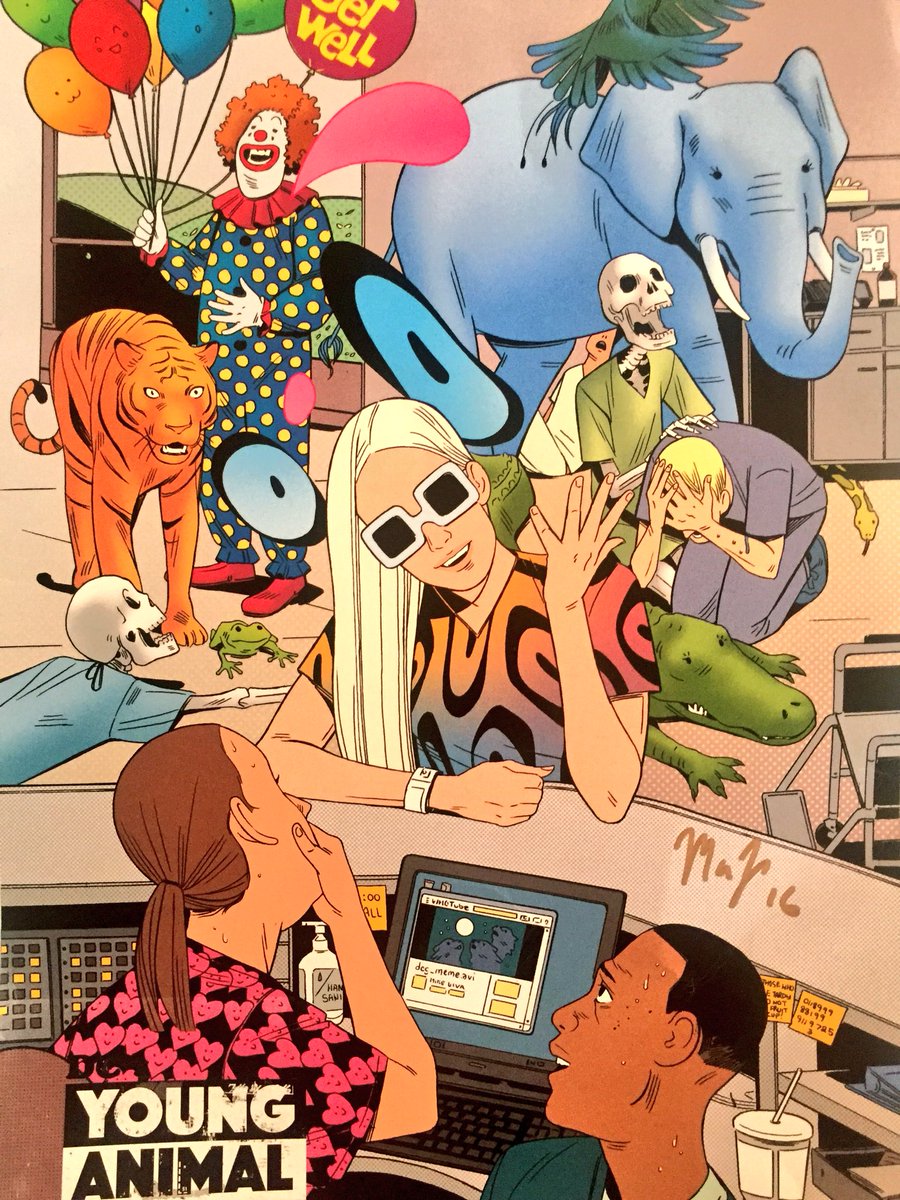 MCROfficialST's tweet image. *GIVEAWAY* Retweet to Enter!! Shade The Changing Girl, SIGNED 1st Issue &amp;amp; exclusive poster by @kittycoffee!! #DCYoungAnimal (Ends 4/24 EST)