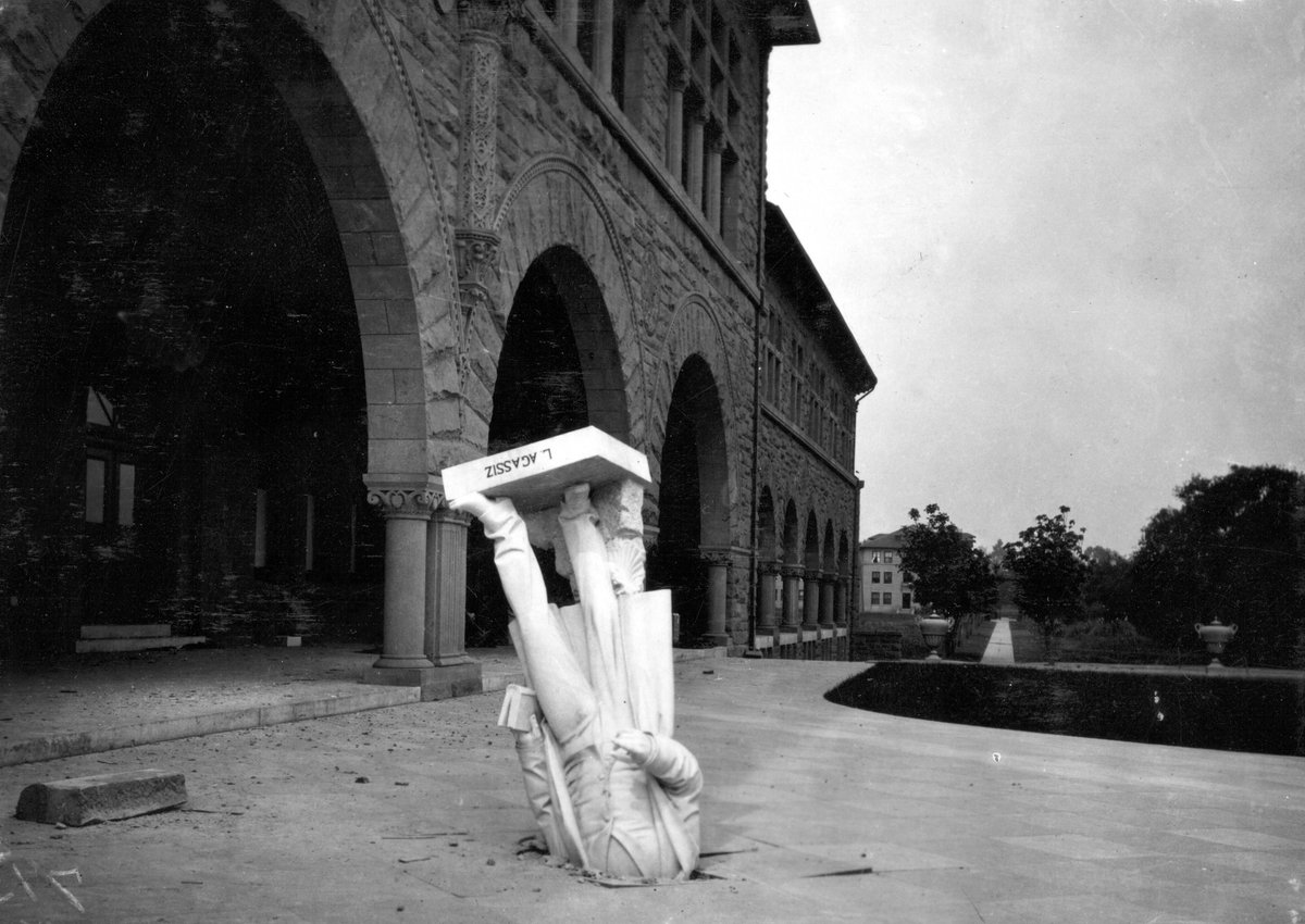 USGS's tweet photo. It was 111 years ago today, an earthquake caused man to sway... The Great 1906 San Francisco Earthquake. https://t.co/SgA5kyGpQF https://t.co/48siFHU0jH