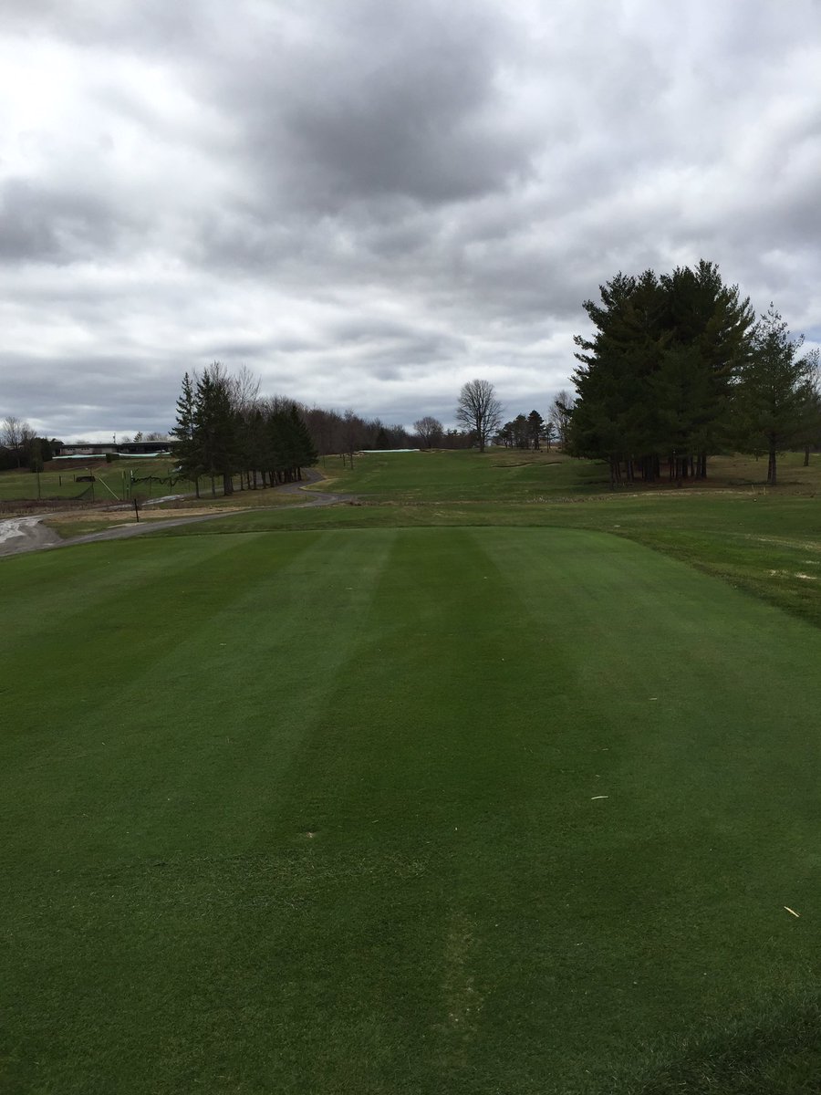 First cut on our tee decks today. Hopefully green's tomorrow.