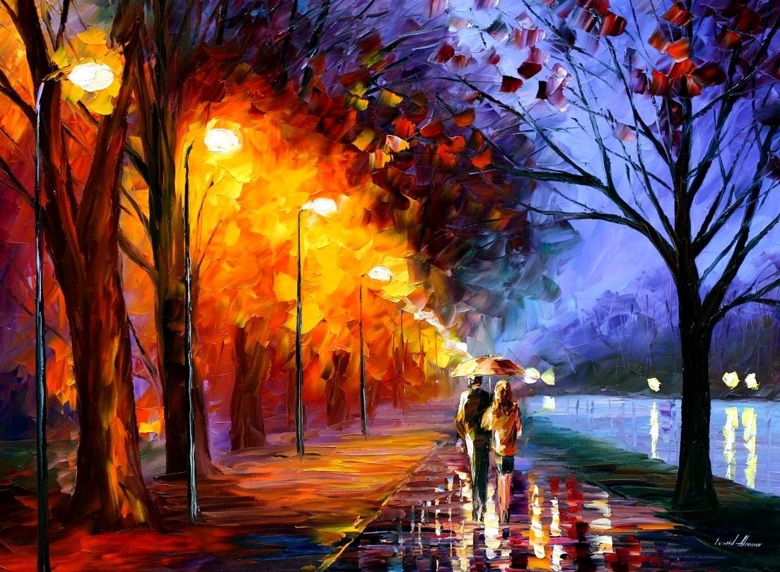 ALLEY BY THE LAKE - Palette knife Oil Painting on Canvas - Size 30"x24"
bit.ly/2pqSinm