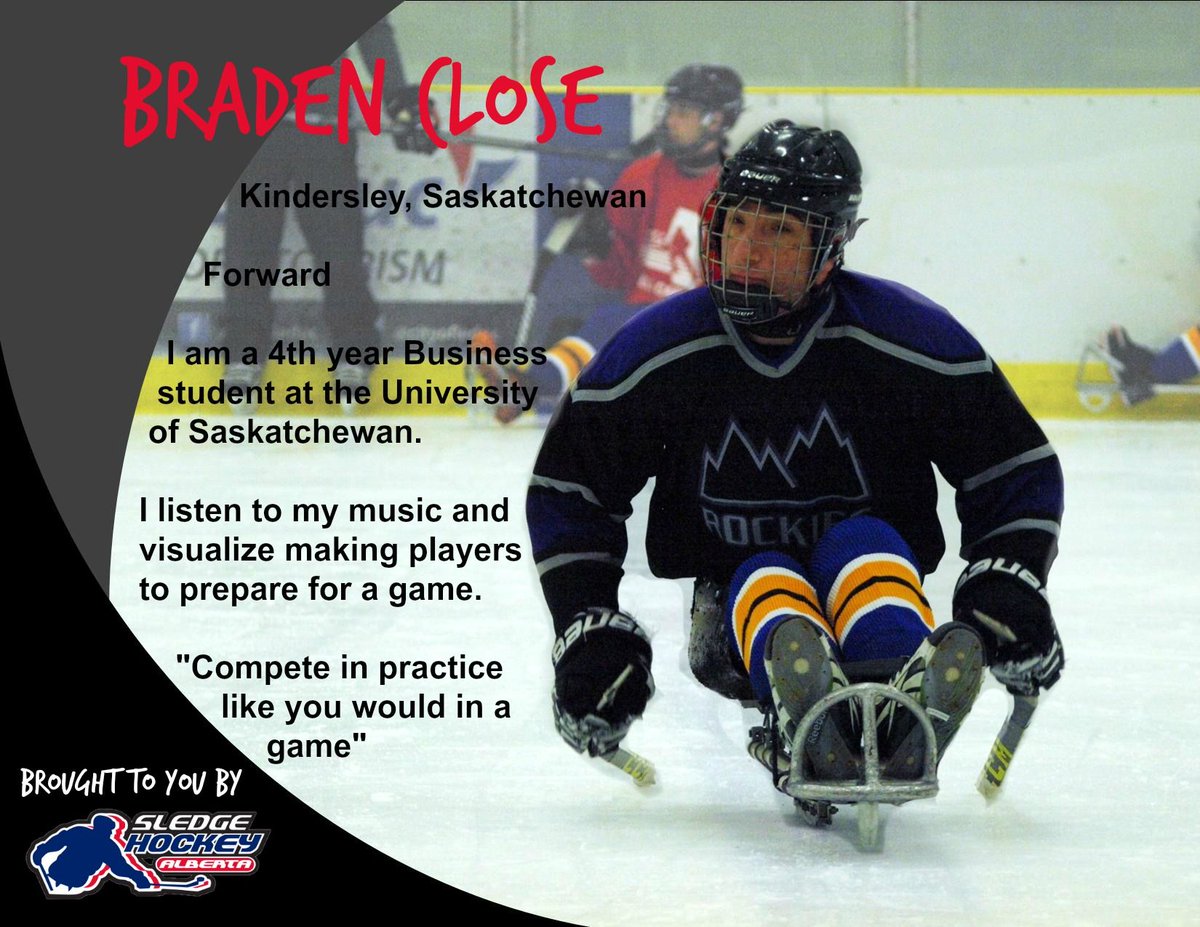 AlbertaSledge's tweet photo. Meet Braden Close! One of our forwards from Kindersley, Saskatchewan!
#meettheplayers #forward #roadto2017CSHC #ABSledge https://t.co/aKFL2LCy8o