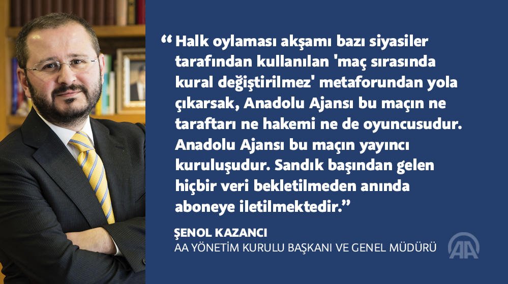 AA Genel Müdürü Kazancı'dan 'halk oylaması' açıklaması aane.ws/N.2