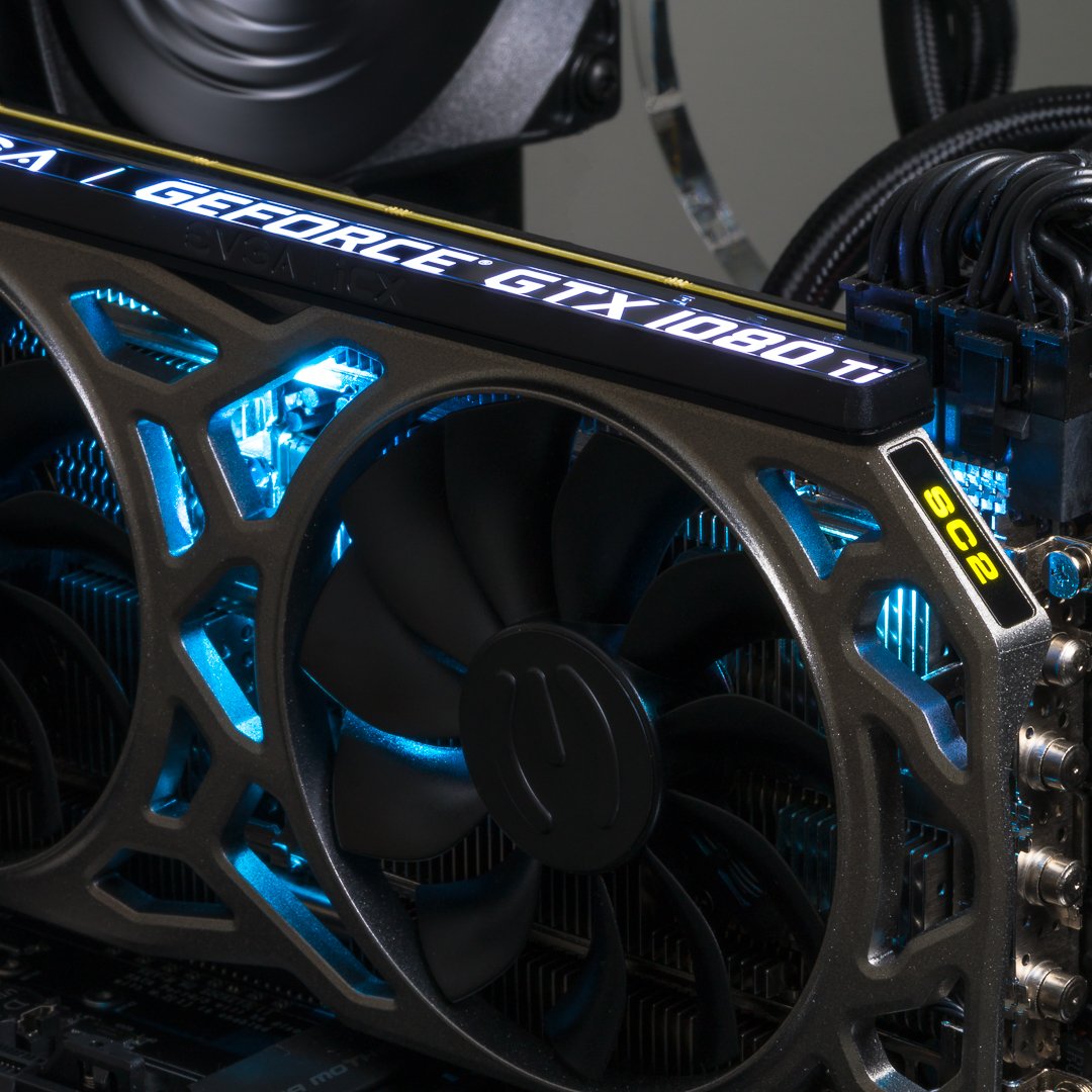 effekt falme udskille EVGA on Twitter: "The EVGA GeForce GTX 1080 Ti SC2 features RGB lighting, 9  Thermal Sensors and Asynchronous fans with iCX Technology.  https://t.co/MeQKfbAuDI" / X