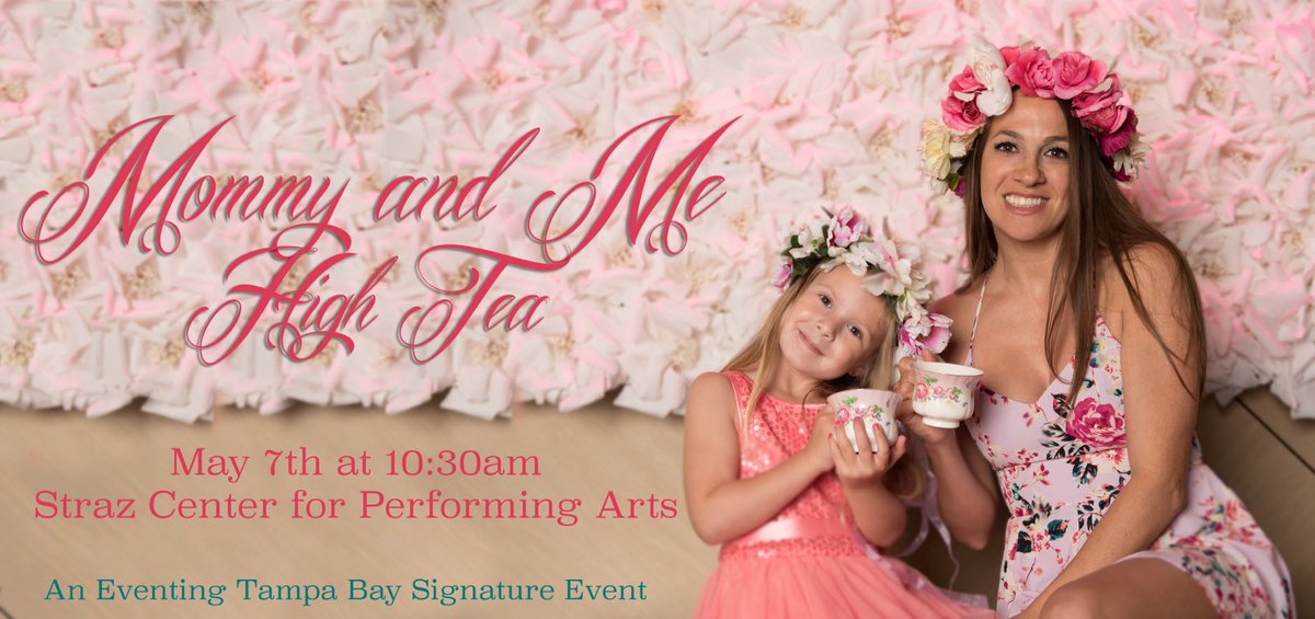 EventingTB's tweet photo. We're only a couple of weeks away from the #mommyandme High Tea party! Purchase your tickets TODAY! https://t.co/hEToAcI3KQ