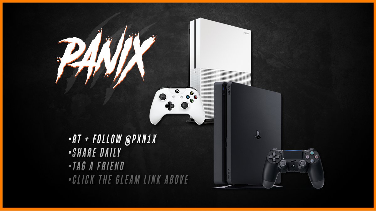 JonnyDoinThings's tweet image. 🐐 PAN1X Console of Your Choice Giveaway:

» RT + Follow
» Tag a Friend
» Complete: goo.gl/KD1XIC

Thanks for all the support!