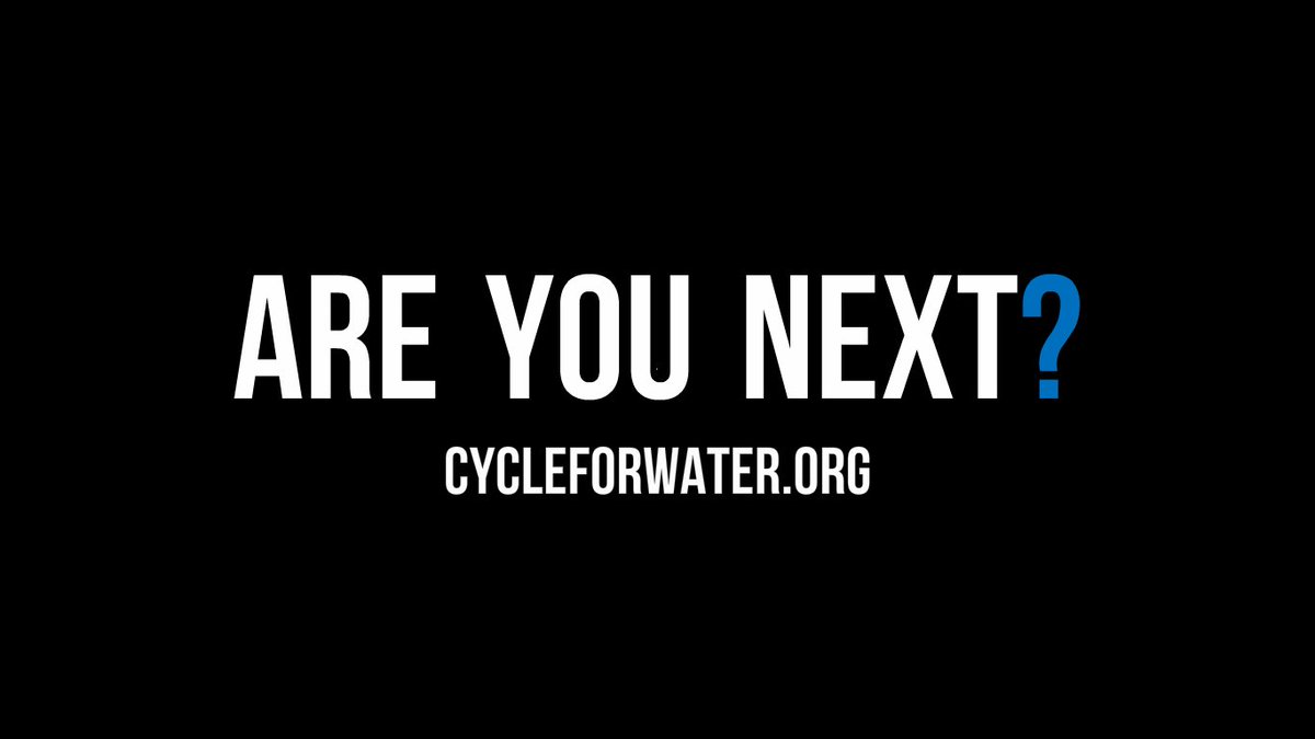 CycleforWater's tweet photo. Are you #next? ;) https://t.co/2gR1AO8LIe https://t.co/gmhhArmKEc