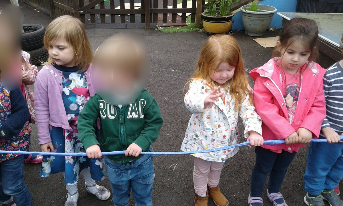 burleigh_house's tweet photo. How long can you stretch a piece of flubber? Can we measure it with children? How many children long is it? #newfp https://t.co/m4WWjas0Tx