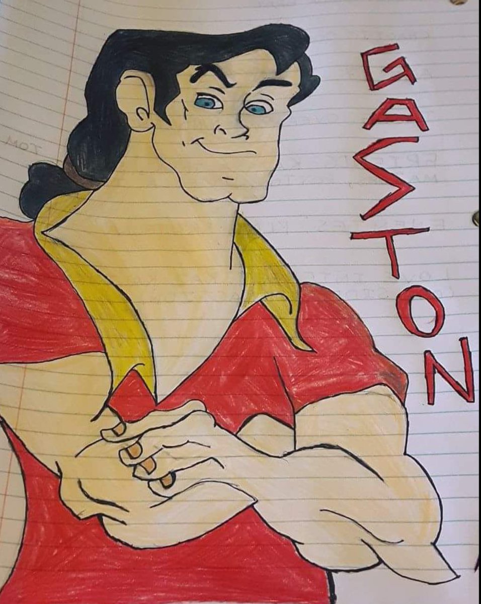 SMcMillan92194's tweet photo. @DisneyAnimation drawings of Gaston I made let me know what you think #DisneyVillain #Gaston #MisunderstoodHero #BeautyAndTheBeast https://t.co/h8v2eMDy75