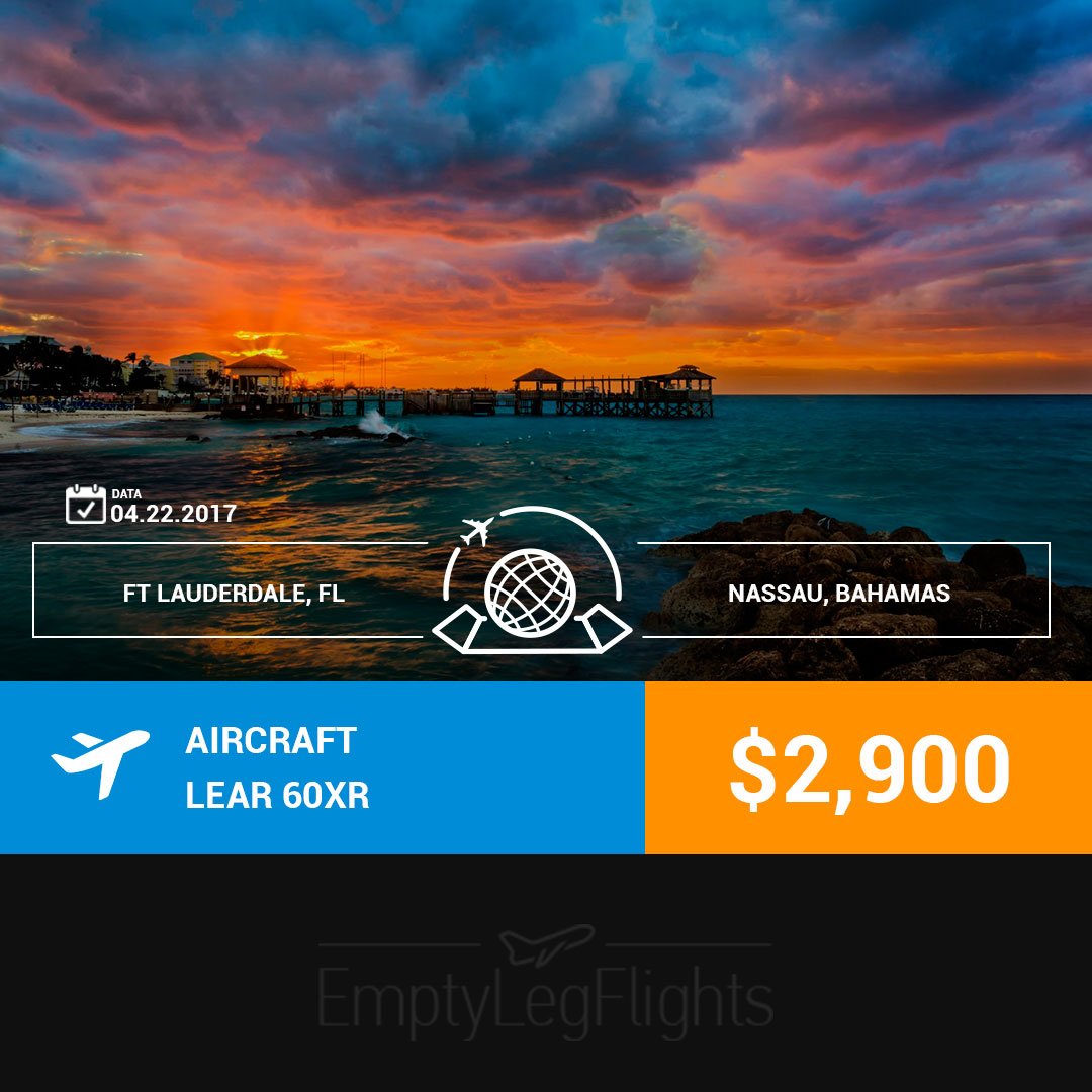 EmptyLegSearch's tweet image. #Bahamas #Nassau #Island #FtLauderdale #Lauderdale #Florida #PrivateJet #Jets #Travel #Aircraft #plane #businessjet emptylegflights.info/flights/277