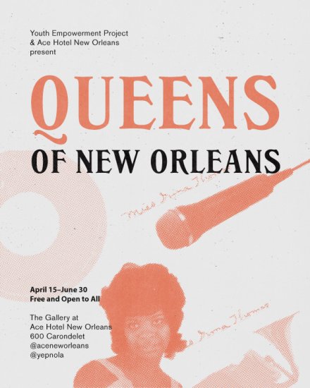aceneworleans's tweet photo. We'll open #QueensofNewOrleans by @YEPNOLA this Friday 4.21 with an #InsideVoices panel led by @GrisGrisMama plus a pop-up by DeOrin Payme. https://t.co/ukXXZpiyjk