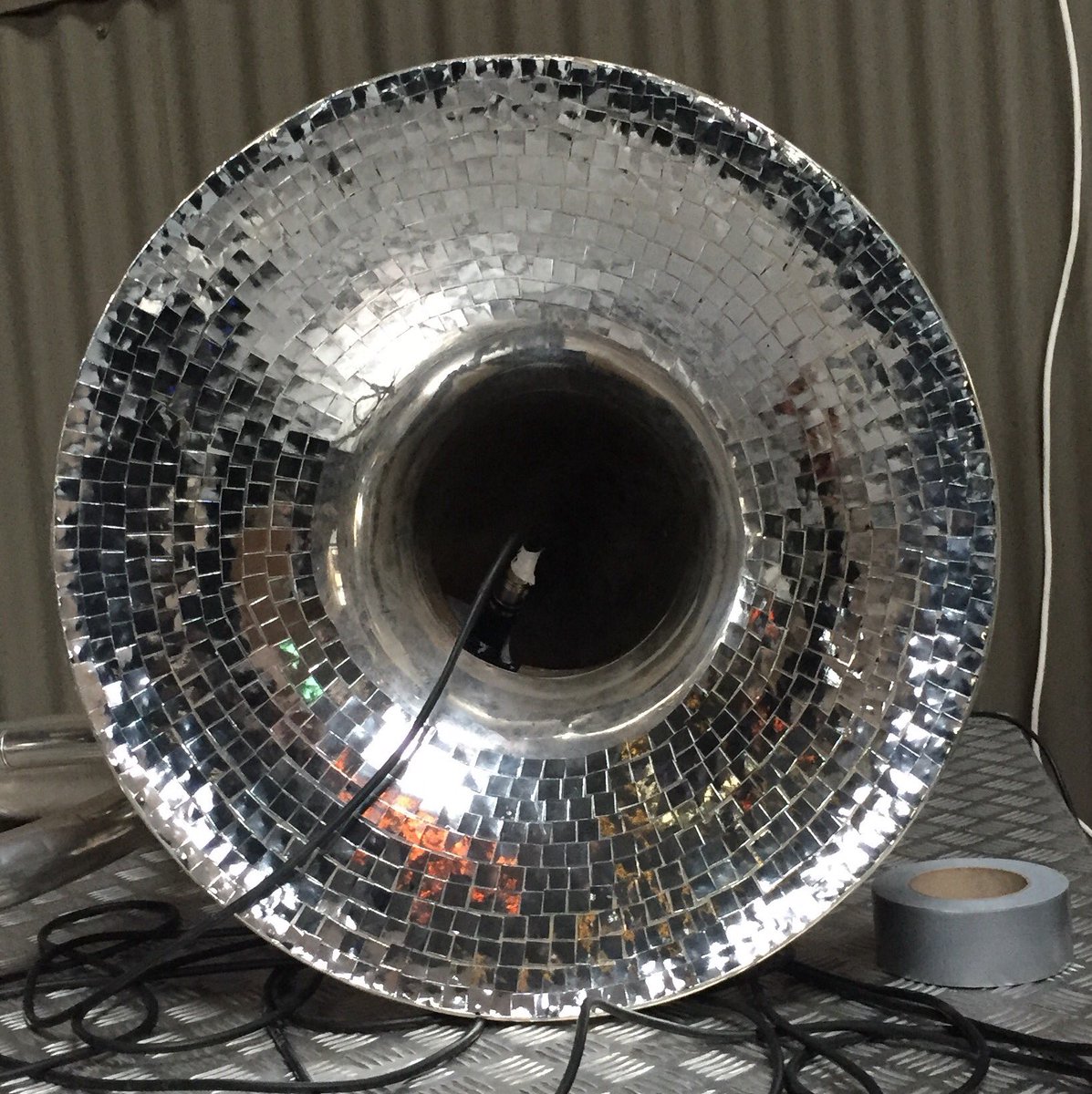 Fresh from #Smithfield, the fantastic <a href="/BookaBrassBand/">Booka Brass</a> sound check before their gig <a href="/killruddery/">Killruddery</a> tonight as part of #cruinniunacasca!