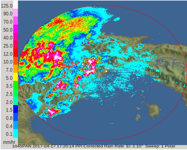 Sistema de mal tiempo sobre Provincias  de Colón y Panamá favor tomar medidas de Prevención y Preparación. <a href="/Sinaproc_Panama/">SINAPROC PANAMA</a> #FTCayuda