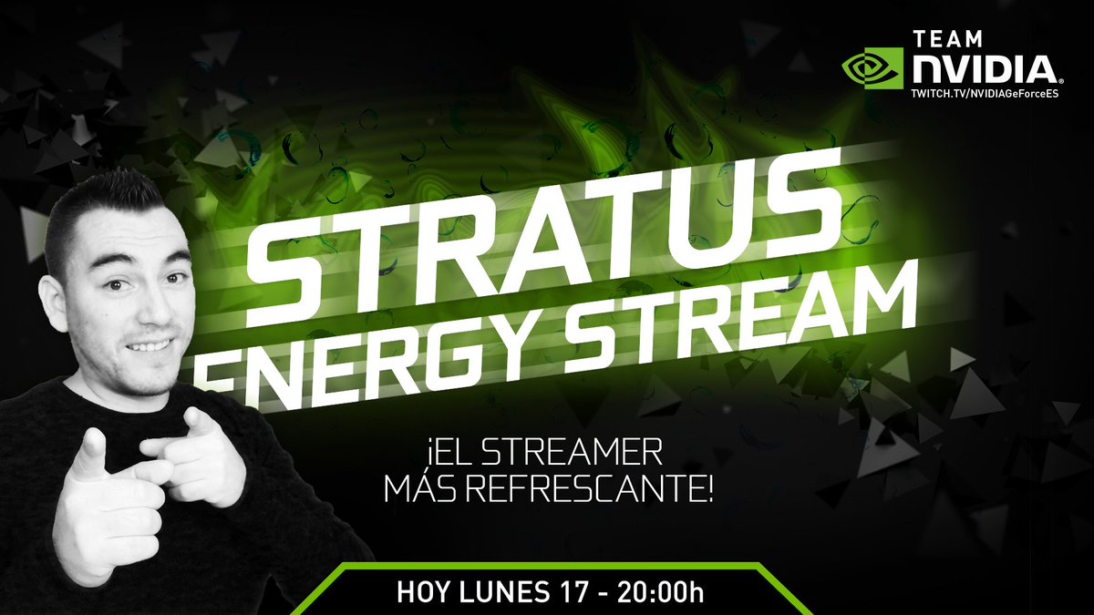 NVIDIAGeForceES's tweet photo. Ya estamos LIVE con el #TeamNVIDIA más refrescante ¡@XxStratusxX #EnergyStream! https://t.co/1dvZUWpZZg https://t.co/tbgEfkrqDf